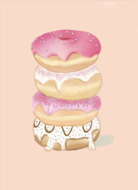 Ansichtkaart-Donuts