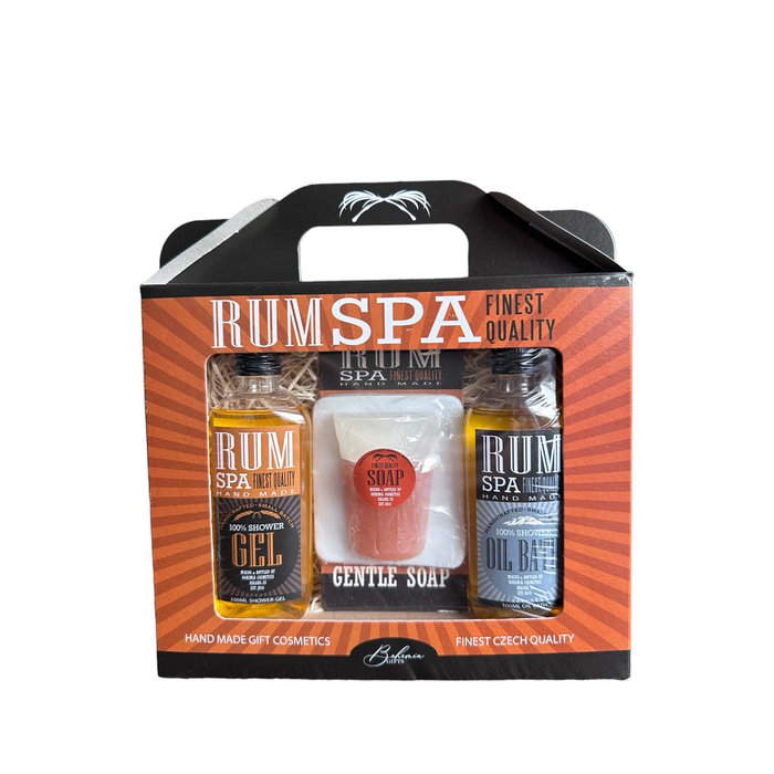 Geschenkpakket Rum spa – Bath oil - douche shampoo