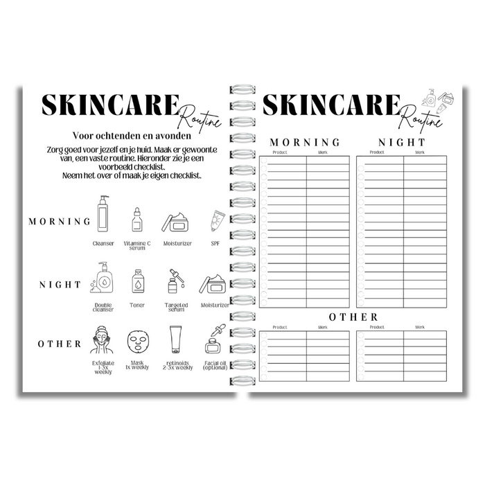 Levensplanner - skincare