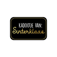 Sinterklaas stickers -  Kadootje van: Sinterklaas (5 stuks)